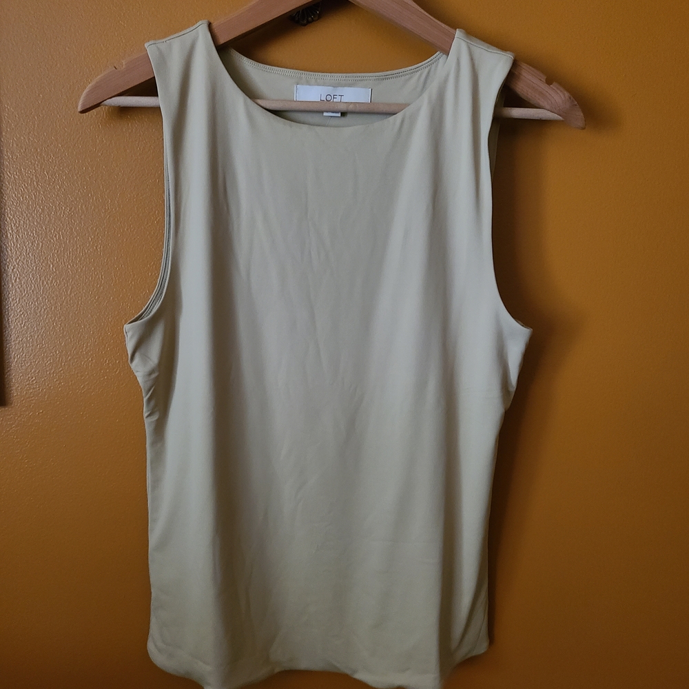 LOFT Light Cream Tank Top